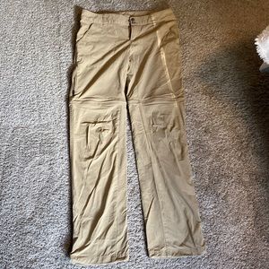 Ladies Columbia Quick Dry Zip Away Hiking Pants with Omnishield Size 8